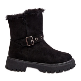 Vinceza Bottines Femme Avec Fermeture Éclair En Fourrure Noir Morcos