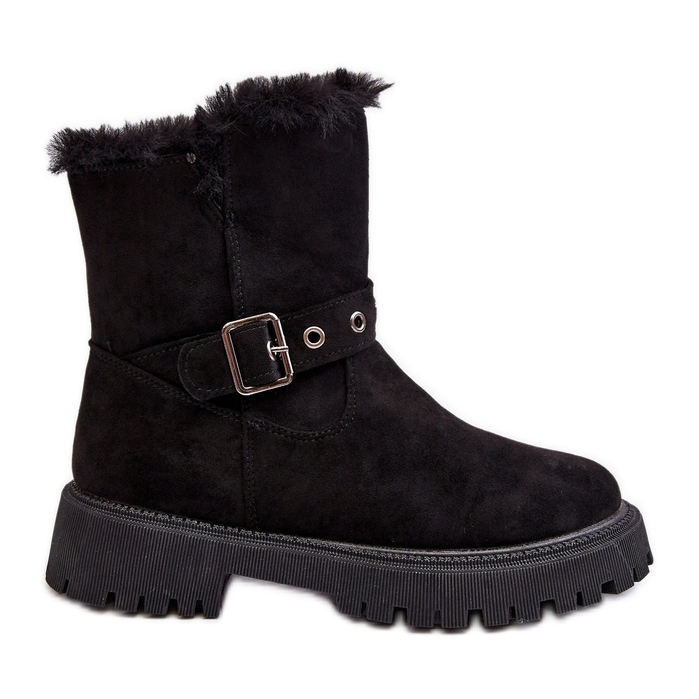 Vinceza Bottines Femme Avec Fermeture Éclair En Fourrure Noir Morcos le noir