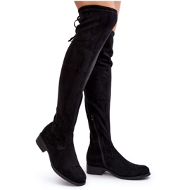 Cuissardes En Daim Pour Femme Noir Enelyn le noir