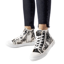 Inna Baskets Turistico noires effet vieilli le noir