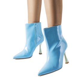 Bottines vernies bleues de Dionisi