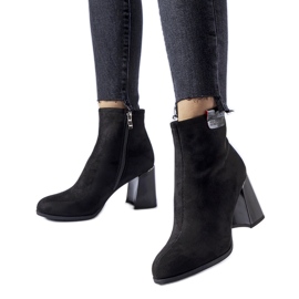 Bottines élégantes noires de Serbadone le noir