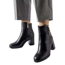 Bottines Edilio classiques isolées noires le noir