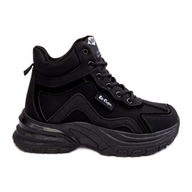 Bottes trappeuses chaudes à lacets pour femmes Lee Cooper LCJ-23-44-1976L noir