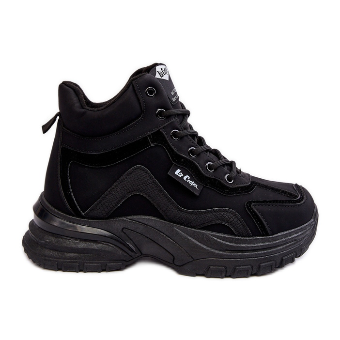 Bottes trappeuses chaudes à lacets pour femmes Lee Cooper LCJ-23-44-1976L noir le noir Bottes trappeuses chaudes à lacets pour femmes Lee Cooper LCJ-23-44-1976L noir le noir