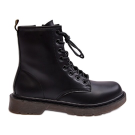 Bottines Trappeur Pour Femme Avec Fermeture Éclair Noir Mibrasa