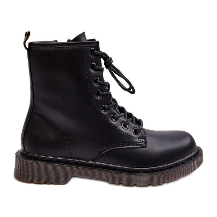 Bottines Trappeur Pour Femme Avec Fermeture Éclair Noir Mibrasa le noir