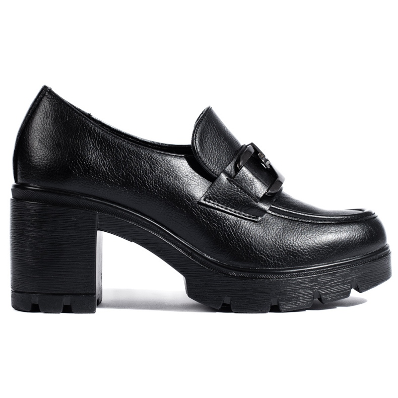 W. Potocki Chaussures noires pour femmes à talon large par Potocki le noir