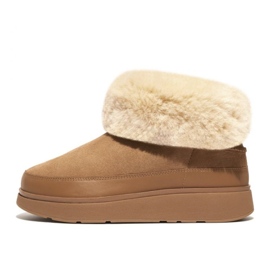 FitFlop GEN-FF Mini bottes en peau de mouton double face W GS6-A69 beige