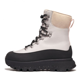 FitFlop Neo-D-Hyker E01 Bottes de marche en tissu imperméable/daim W GP6-231 beige