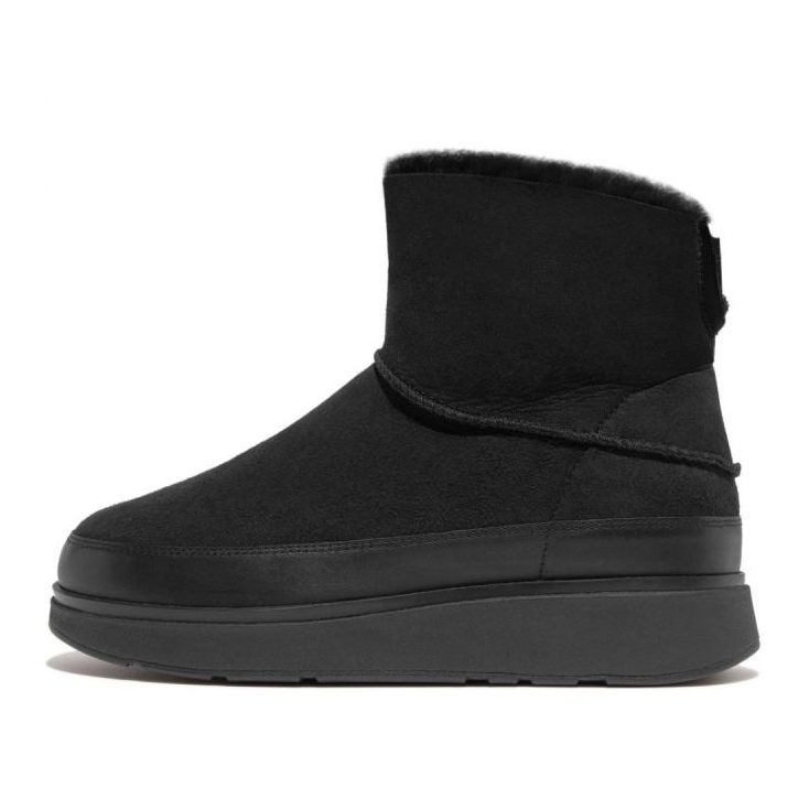 FitFlop GEN-FF Mini bottes en peau de mouton double face W GS6-090 le noir