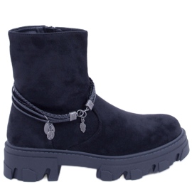 Connie Bottes plates noires le noir Connie Bottes plates noires le noir