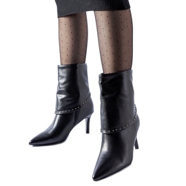 Bottes isolées noires à talon haut Cipresso le noir