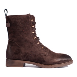 Baggies femme en daim marron Shelovet brun