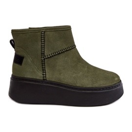 Bottes de neige en daim pour femmes Maciejka 06257-24 Olive vert Bottes de neige en daim pour femmes Maciejka 06257-24 Olive vert