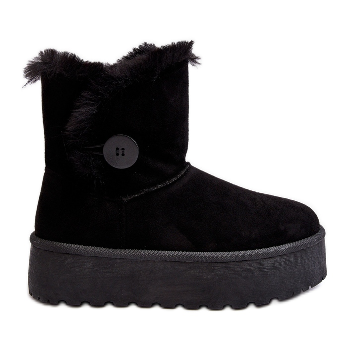 Bottes de neige à plateforme avec fourrure pour femmes, noir Vikas le noir