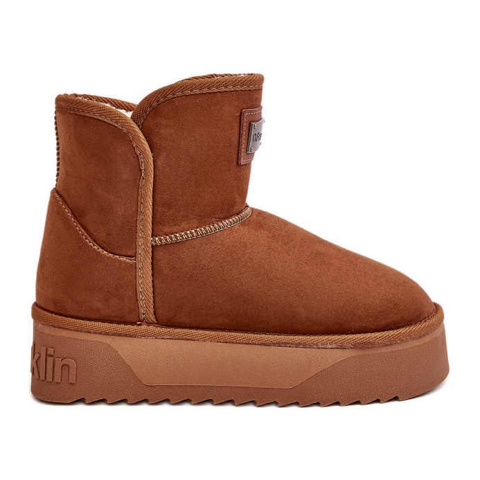 Bottes de neige à plateforme imperméables végétaliennes D.Franklin DFSH371004 Marron brun Bottes de neige à plateforme imperméables végétaliennes D.Franklin DFSH371004 Marron brun