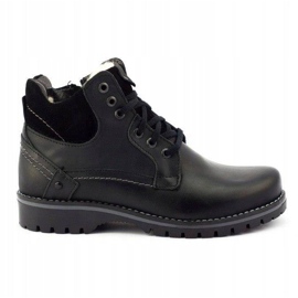 KOMODO Bottes de neige isolées pour hommes noires 885