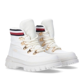 Tommy Hilfiger Bottine à lacets Ivoire W T3A5-33062-1047101-101 blanche