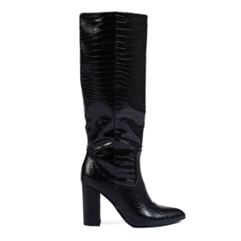 Bottines à talons femme Shelovet noires