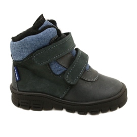 Bottines à membrane velcro TE-POR Mazurek 1360 bleu marine