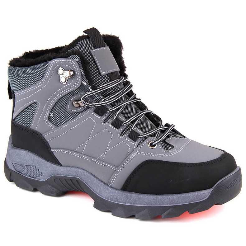 Bottes hautes d'hiver isolées pour hommes, gris Bottes hautes d'hiver isolées pour hommes, gris