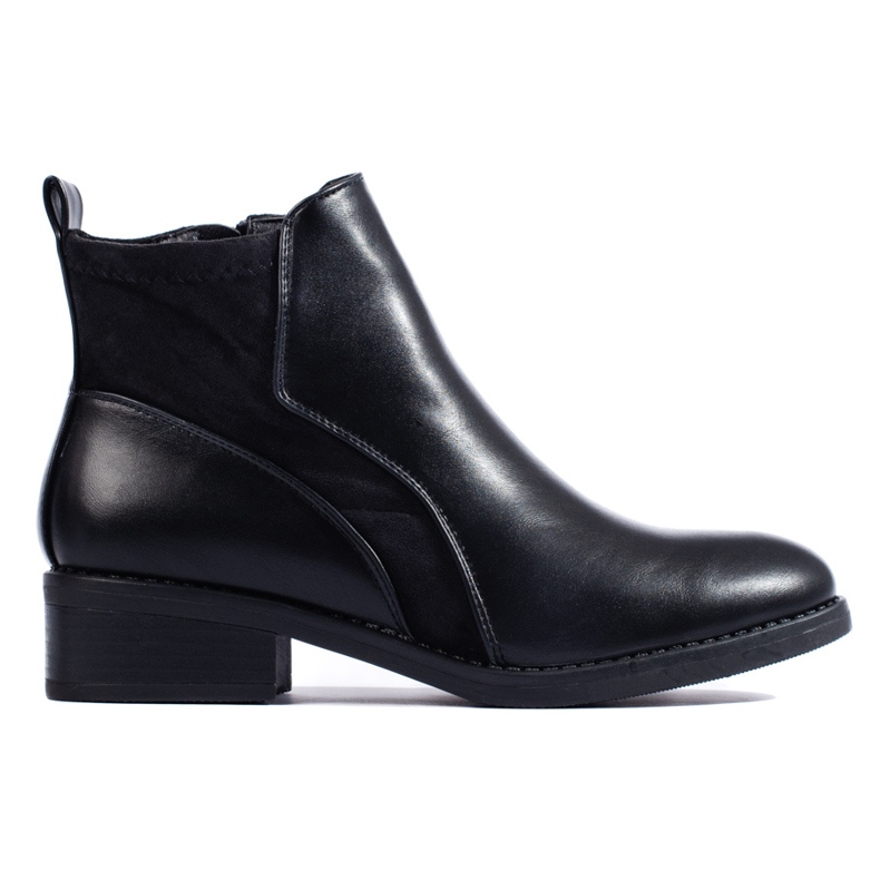 SHELOVET Bottines courtes femme noires le noir