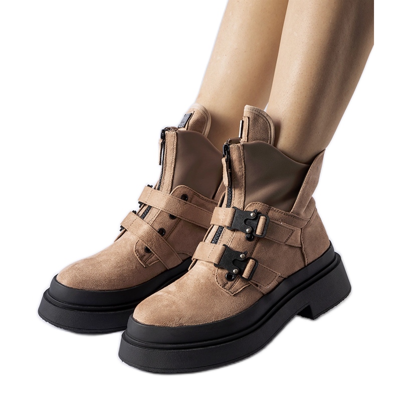 Bottines à plateforme Glen marron brun Bottines à plateforme Glen marron brun