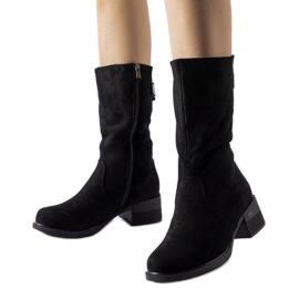 Bottines Croquetaigne courtes isolées noires le noir