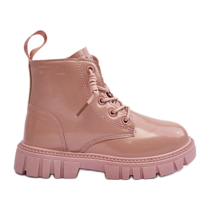 Bottes isolées vernies pour enfants Big Star MM374144 rose Bottes isolées vernies pour enfants Big Star MM374144 rose
