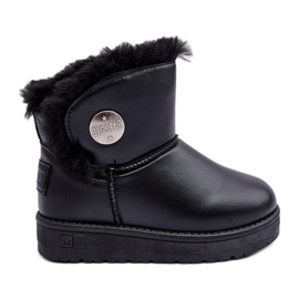 Bottes de neige enfant doublées de fourrure noir Big Star MM374082 le noir