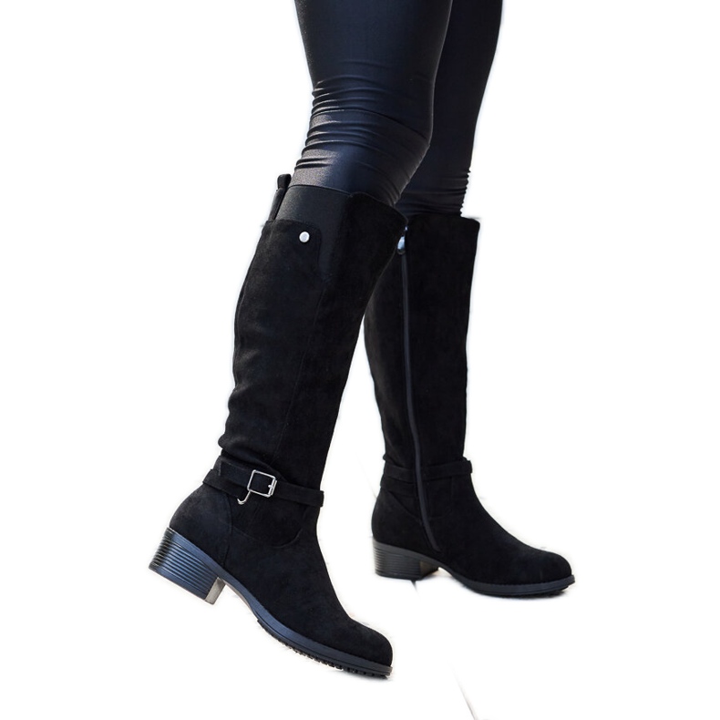 Bottes isolées en éco-daim Castelvetro noires le noir