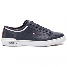 Tommy Hilfiger Core Corporate Leather Sneaker M chaussures FM0FM00552-403 bleu