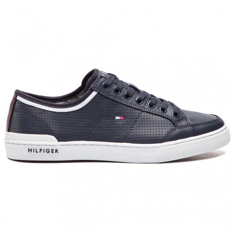 Tommy Hilfiger Core Corporate Leather Sneaker M chaussures FM0FM00552-403 bleu Tommy Hilfiger Core Corporate Leather Sneaker M chaussures FM0FM00552-403 bleu