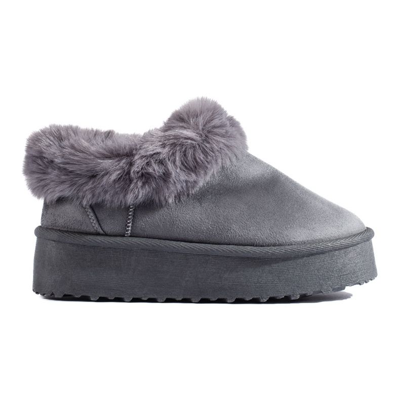 Bottines de neige basses femme Shelovet grises