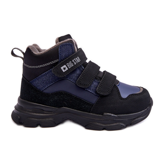 Bottes de neige isolées pour enfants bleu marine Big Star MM374172 Bottes de neige isolées pour enfants bleu marine Big Star MM374172