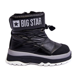 Bottes de neige isolées pour enfants avec fermeture éclair noir Big Star MM374195 le noir