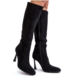 Bottines Isolées À Talons Hauts Femme Noir Isot