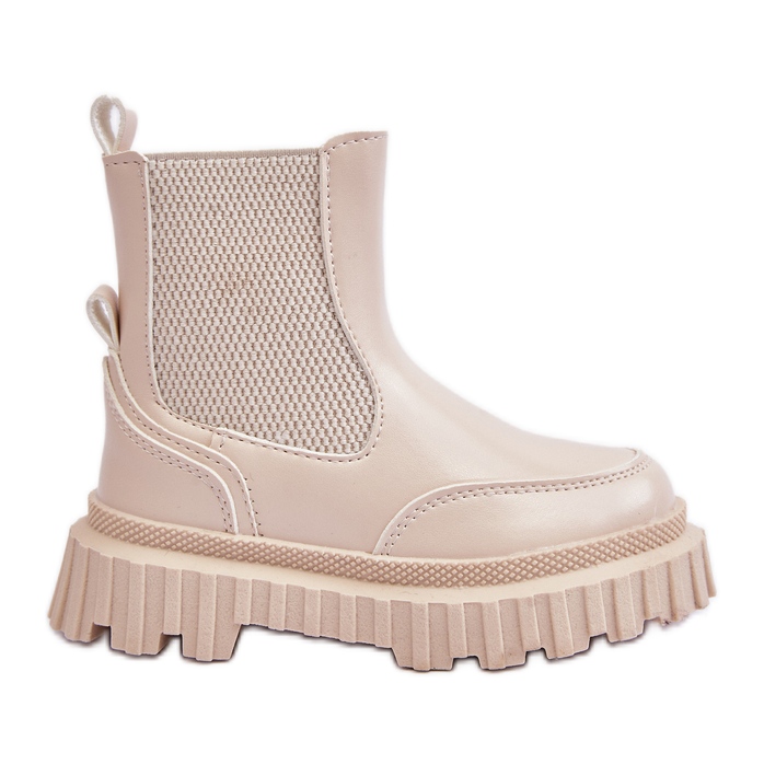 Bottes zippées isolées pour enfants Beige Jolynn