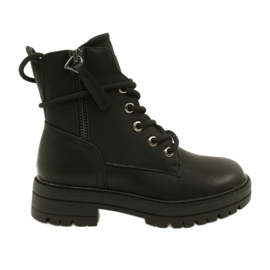 Miss 235-4226 Bottes féminines isolées avec une fourrure isolée le noir