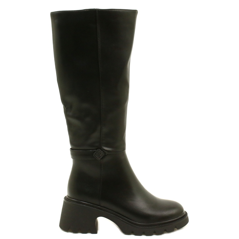 Boots à thèmes hauts pour femmes Filippo noir le noir Boots à thèmes hauts pour femmes Filippo noir le noir