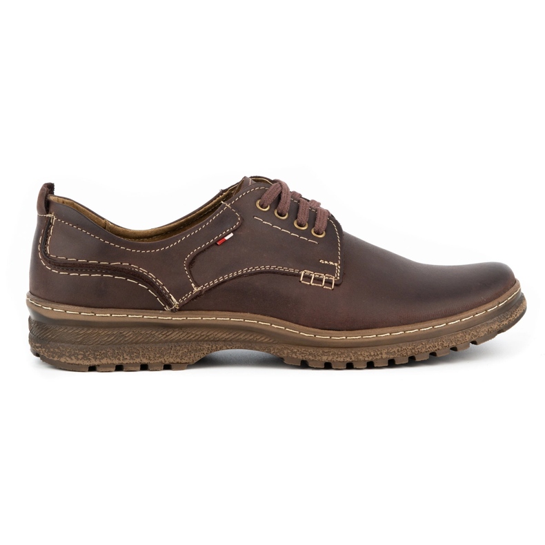 Olivier Chaussures décontractées en cuir pour hommes 221GT marron brun Olivier Chaussures décontractées en cuir pour hommes 221GT marron brun