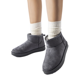 Bottes de neige courtes isolées grises par Guglielma