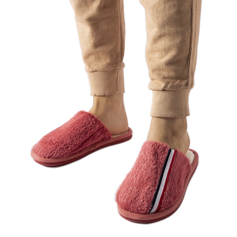 Chaussons rose foncé