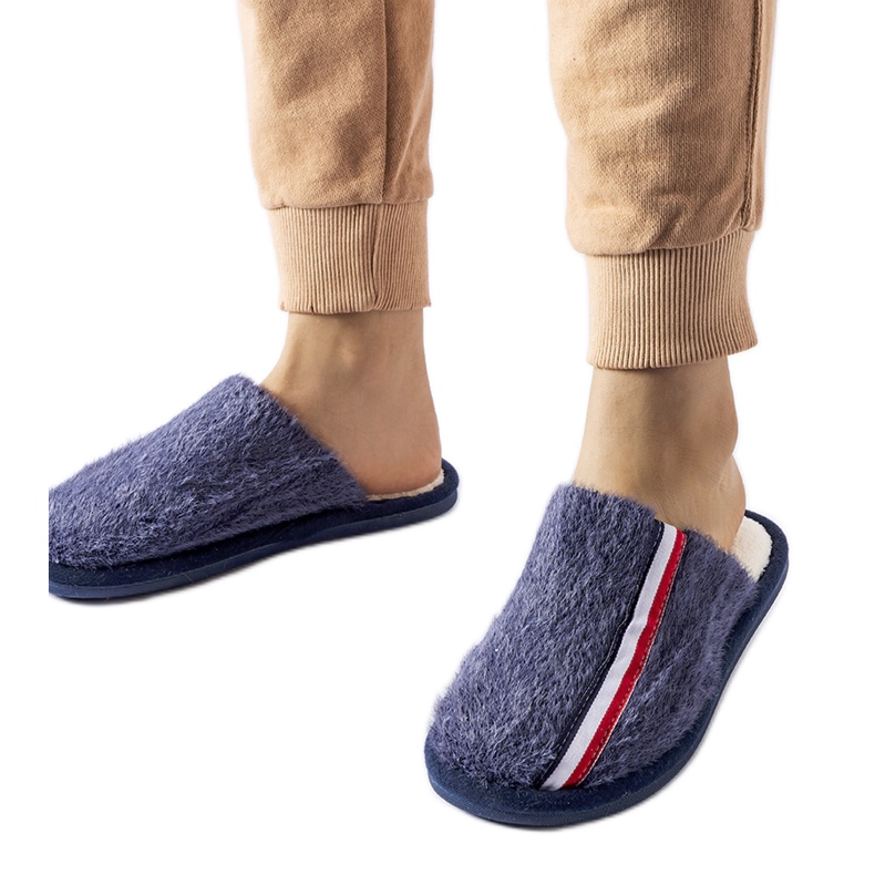 Chaussons bleu marine