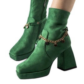 Bottes isolées vertes avec pendentif Saviore