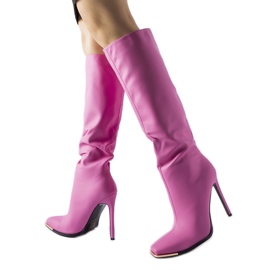 Bottines à talons Conjunto roses