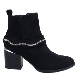 Athing Bottines en daim noir le noir