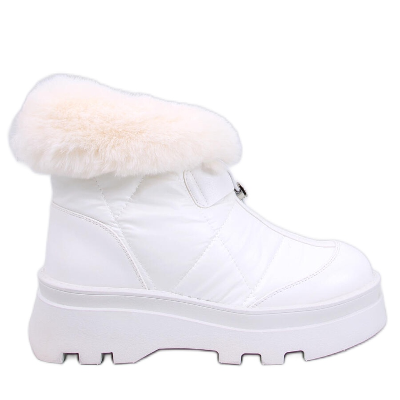 Tavaris Bottes de neige blanches avec fourrure