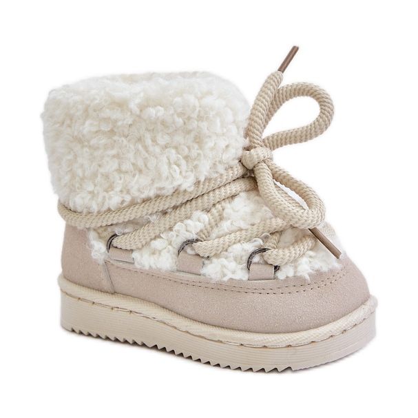 Bottes de neige chaudes pour enfants, beige, Asija Bottes de neige chaudes pour enfants, beige, Asija